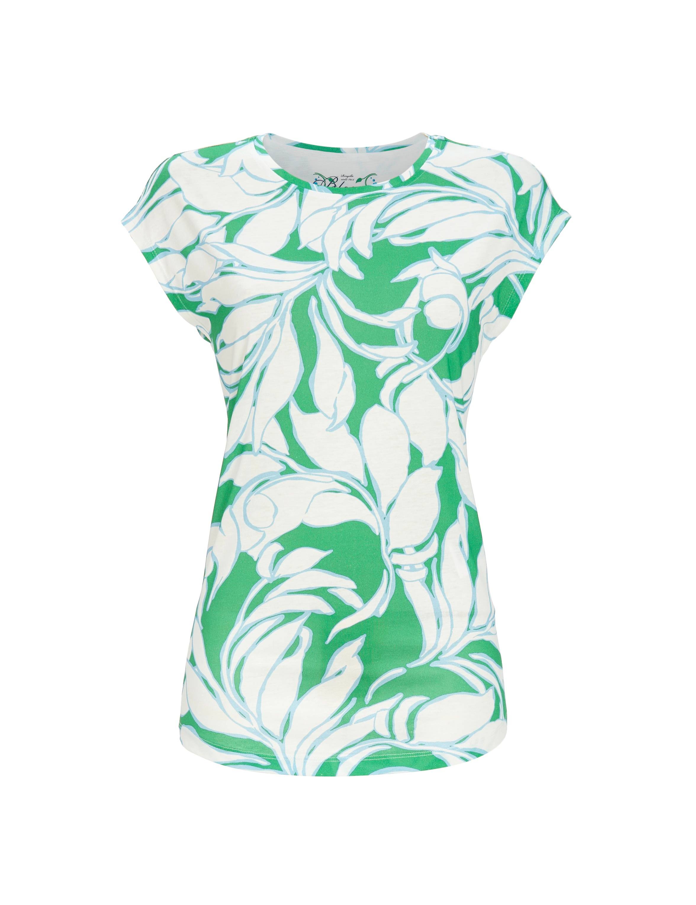 Bild von T-Shirt mit Blättermuster