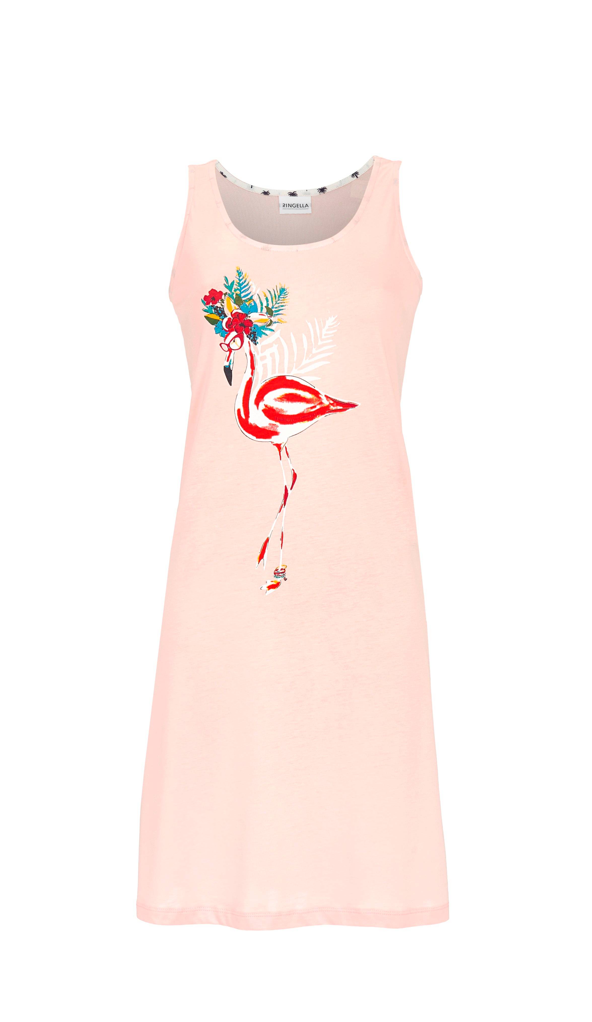 Bild von Sleepshirt mit Motivdruck Flamingo
