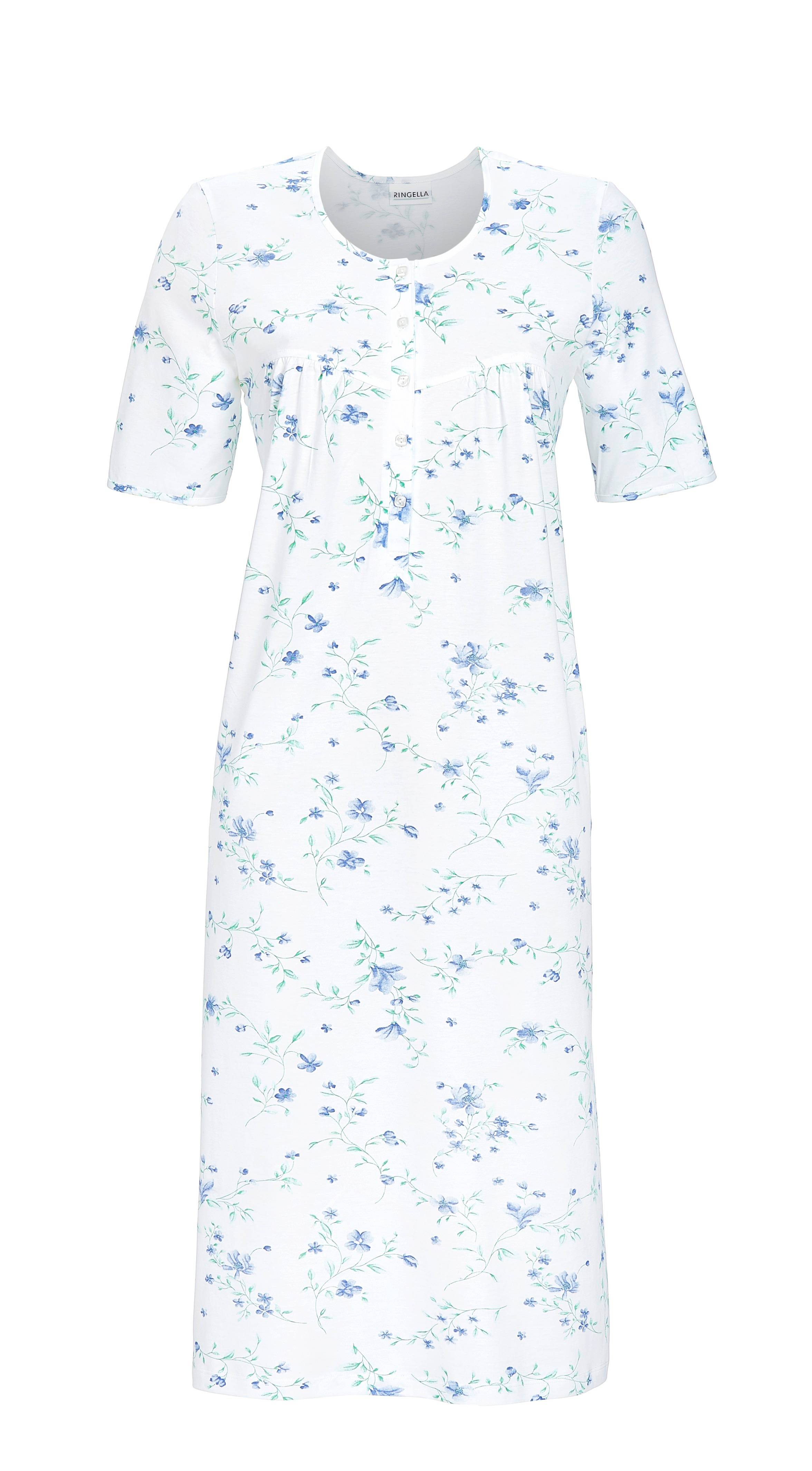 Bild von Ringella Nachthemd mit Knopfleiste und Blumendessin