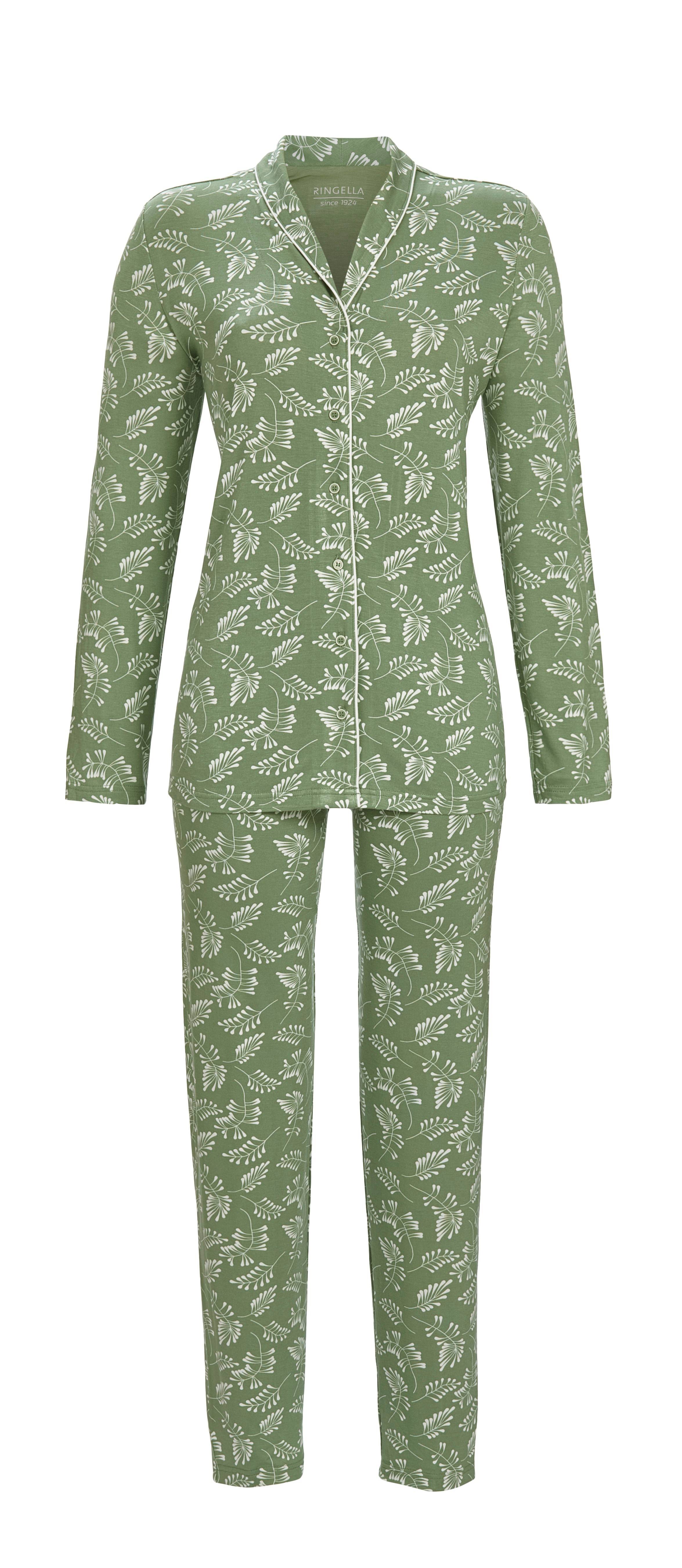 Bild von Pyjama durchgeknöpft mit Schalrevers
