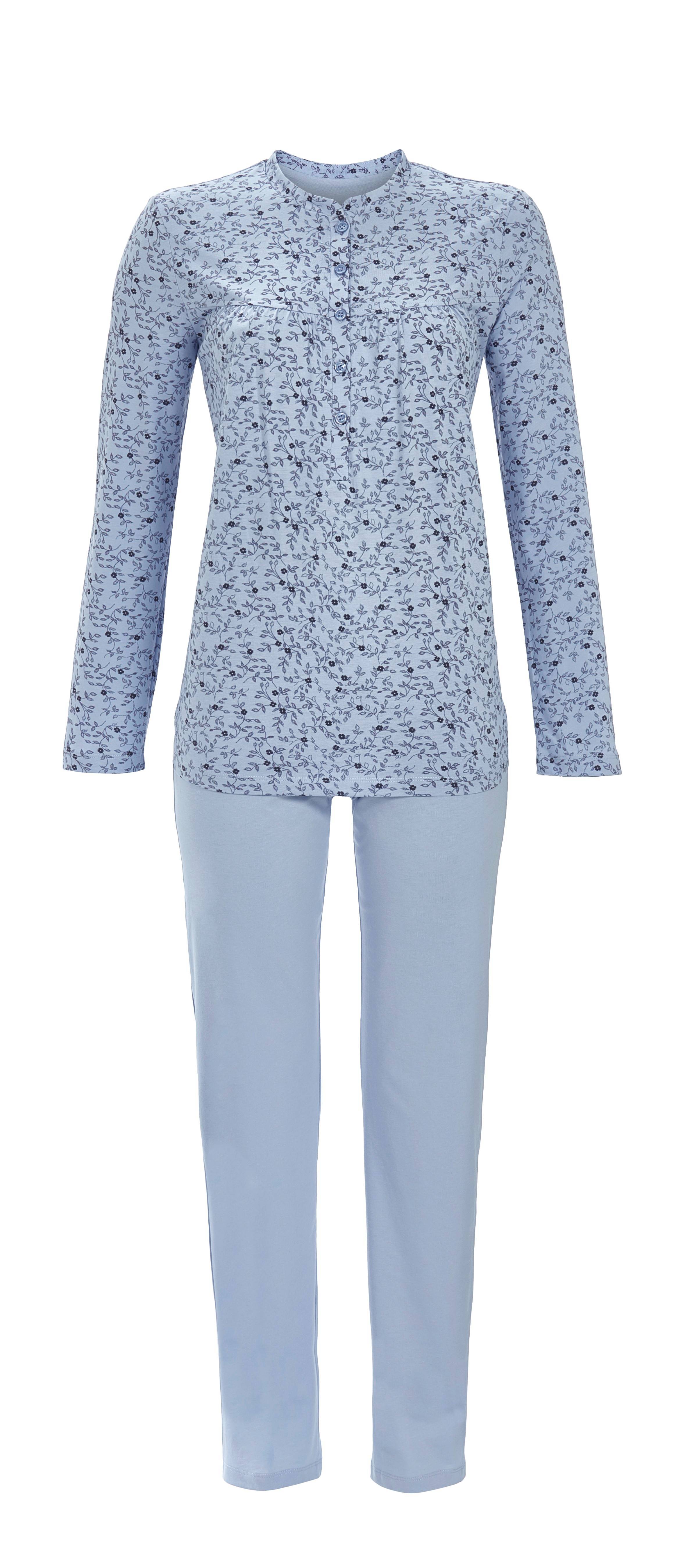 Bild von Pyjama mit Knopfleiste und Kräuselung
