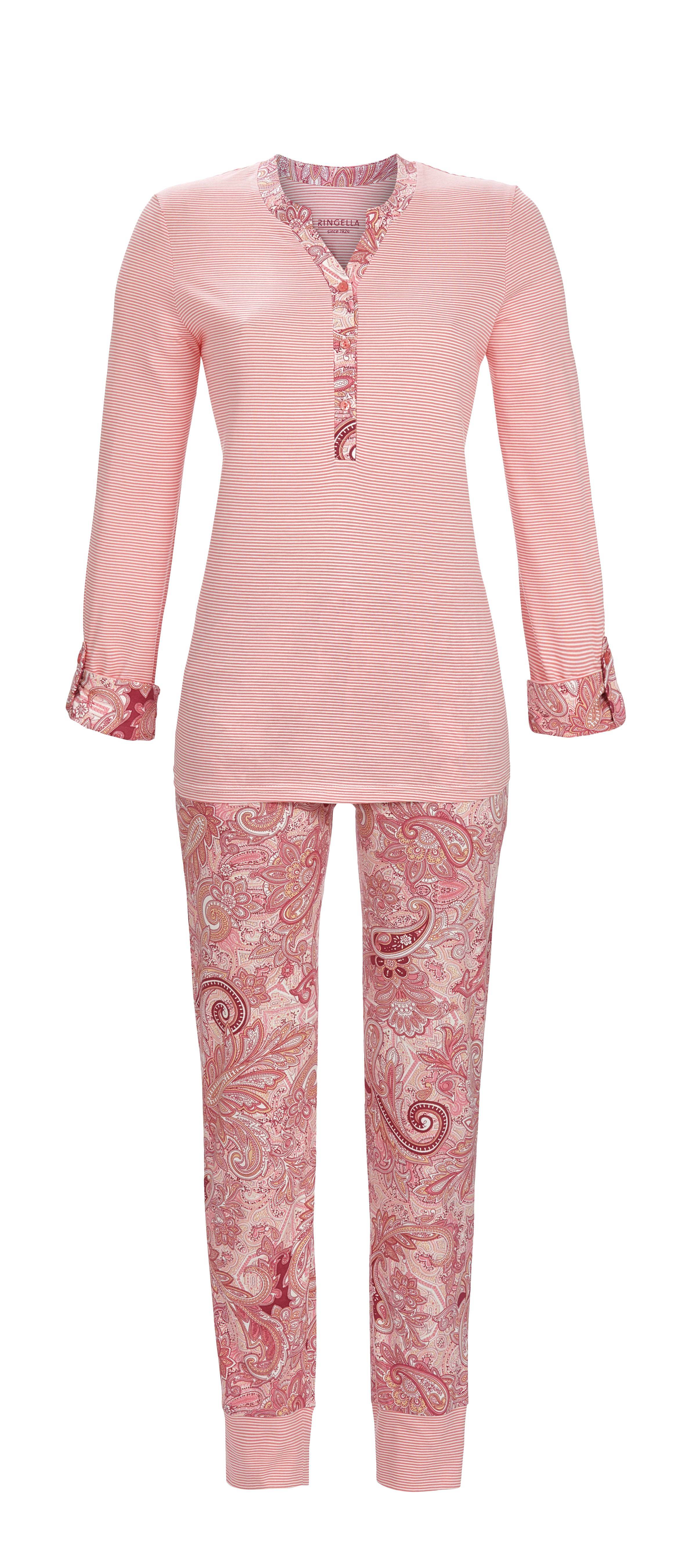 Bild von Pyjama im Mustermix mit Knopfleiste