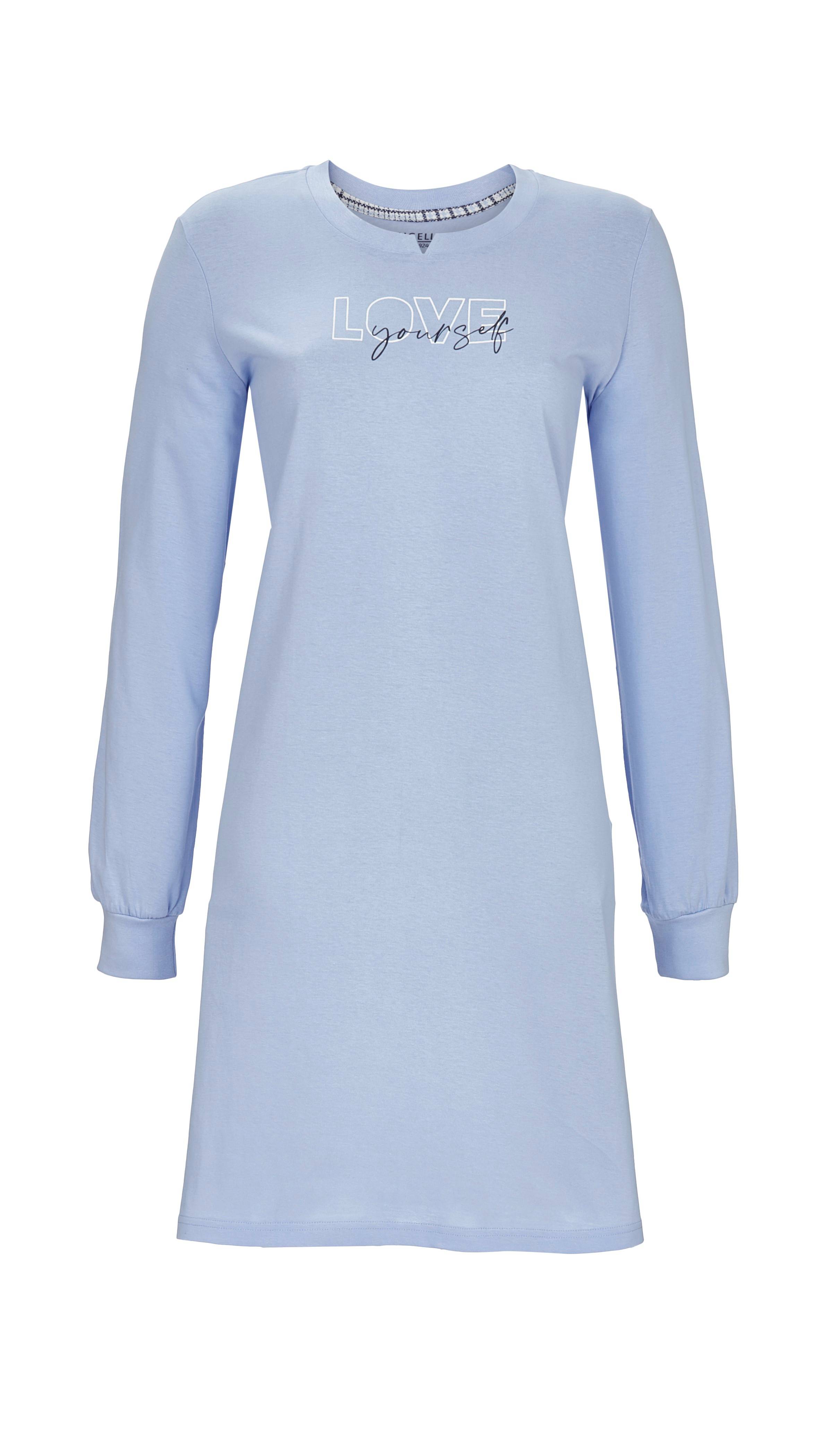 Bild von Sleepshirt mit Letterprint und Strickbündchen