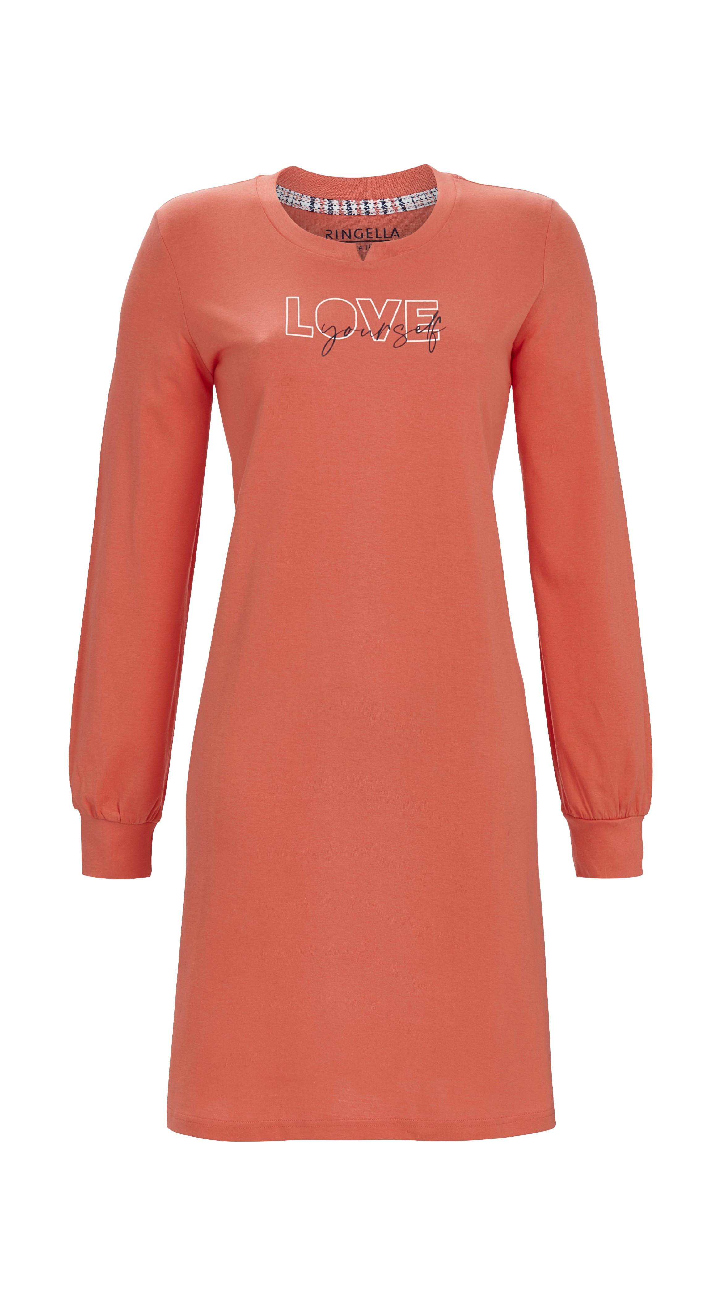 Bild von Sleepshirt mit Letterprint und Strickbündchen