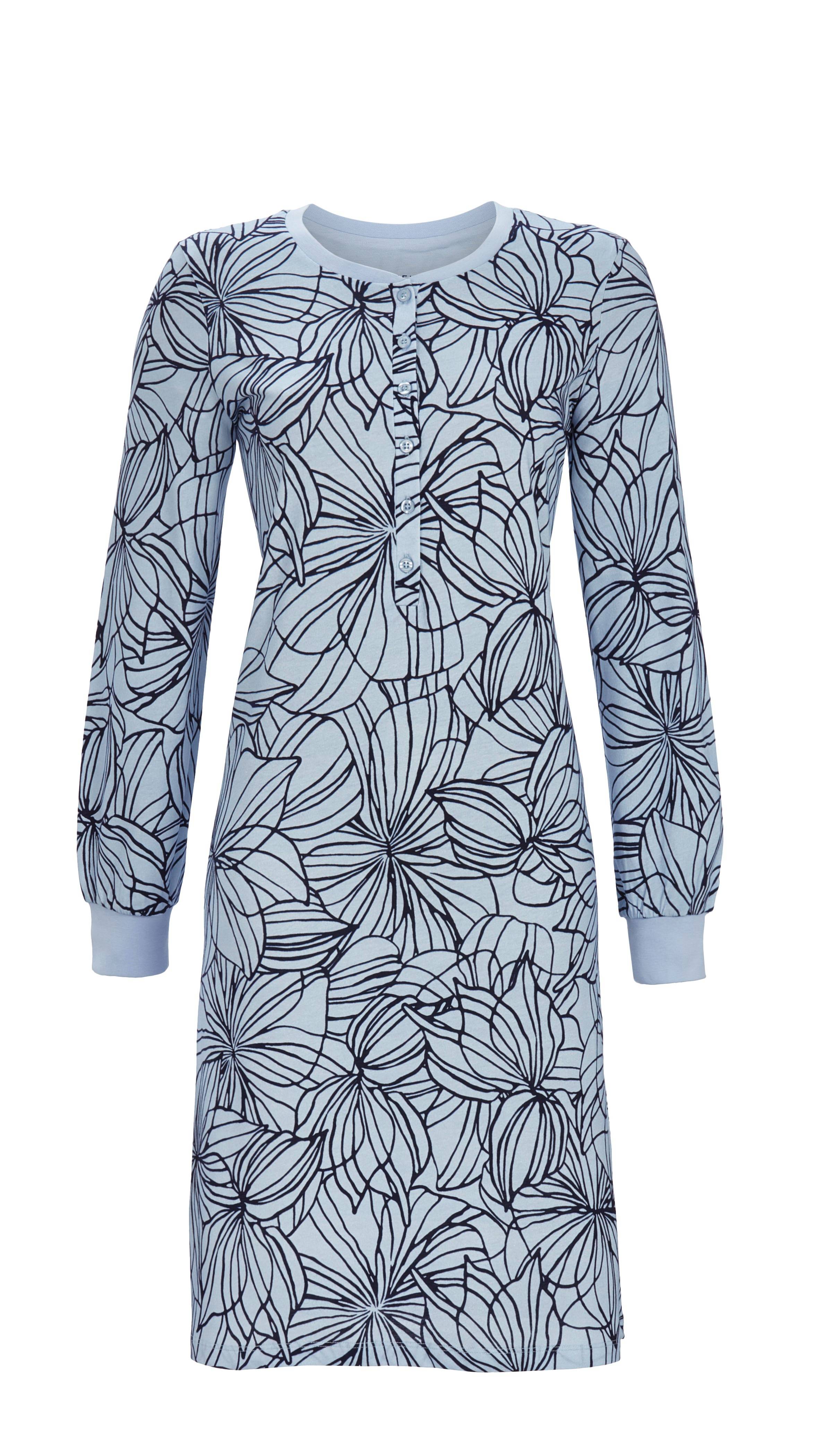 Bild von Ringella Nachthemd Damen Schlafshirt mit langem Arm (1-tlg) Baumwolle