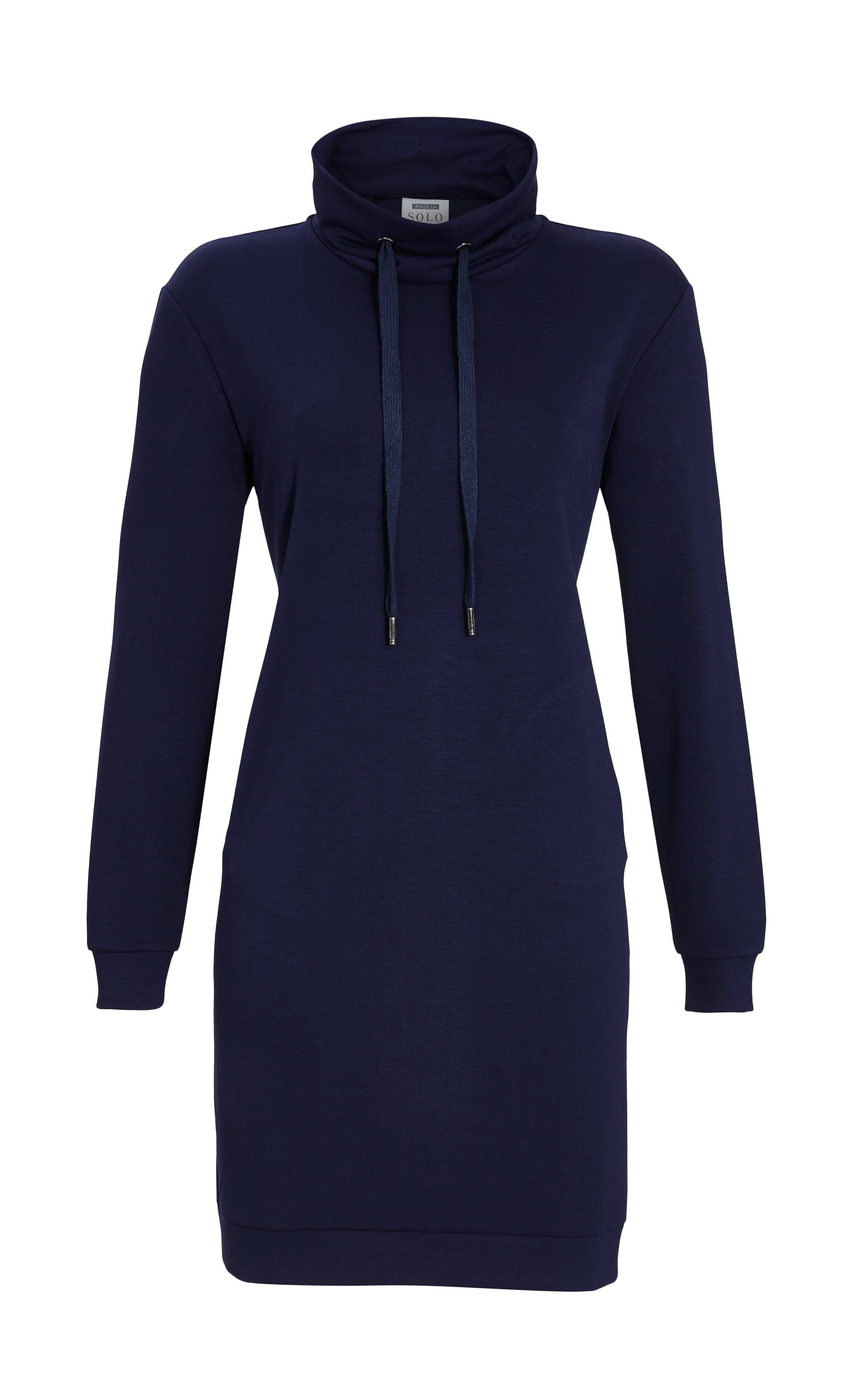 Bild von Loungekleid mit Stehkragen und Kordel