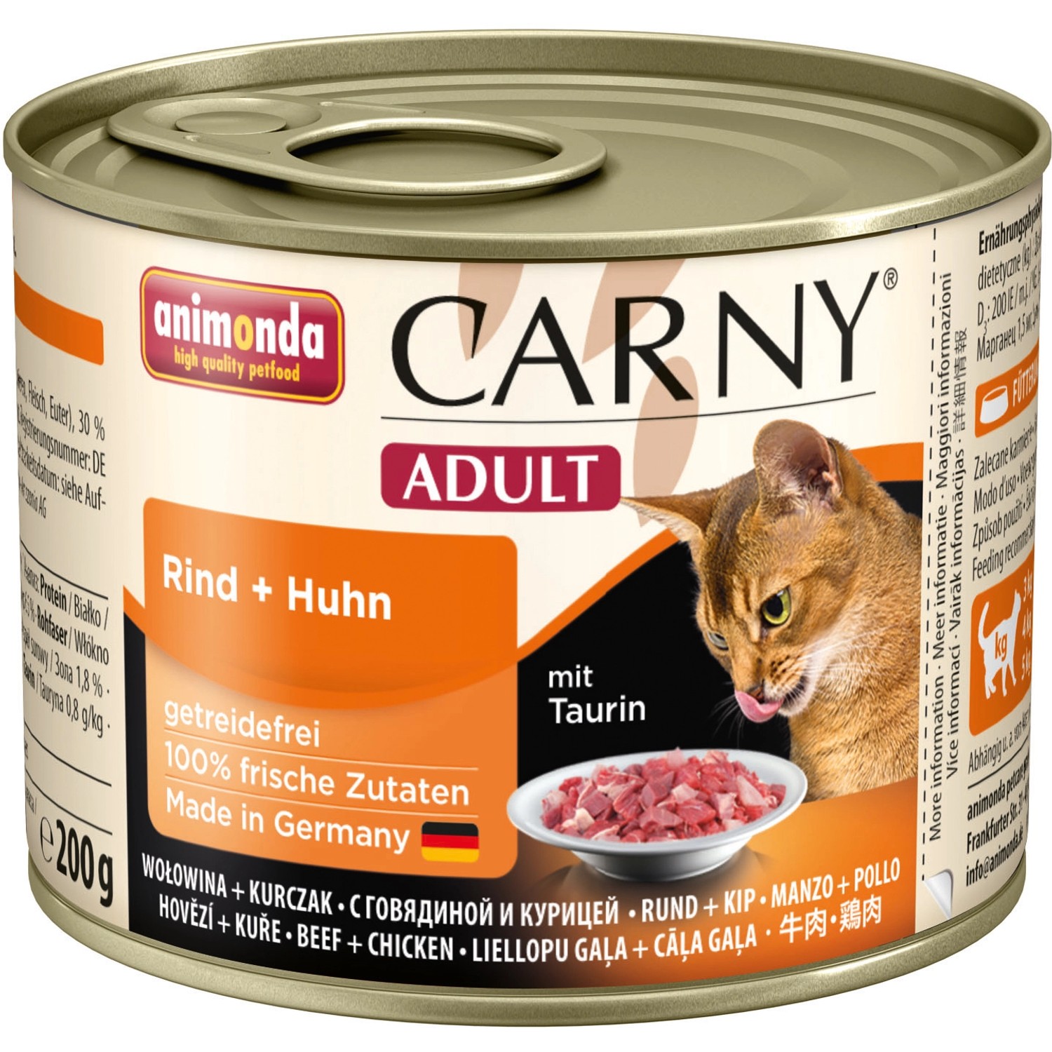 Bild von Carny Katzen-Nassfutter Adult Rind und Huhn 200 g