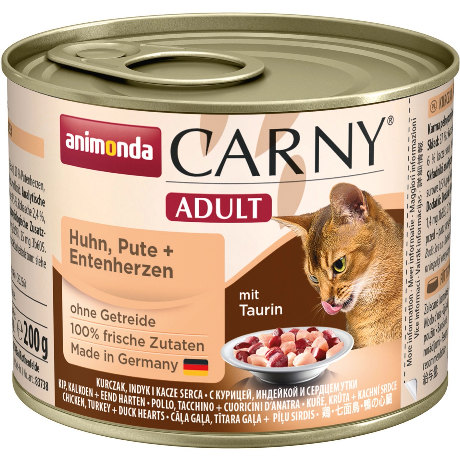 Bild von Carny Katzen-Nassfutter Adult Huhn und Pute-/Entenherzen 200 g