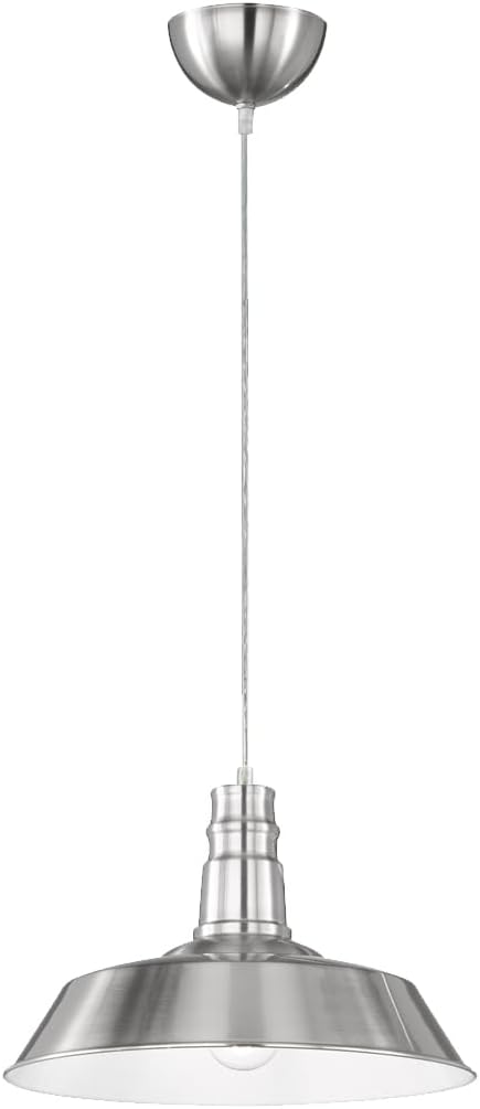 Bild von Reality Leuchten R30421007 Will, Pendelleuchte, Metall, E27, Nickel matt, 36 x 36 x 150 cm