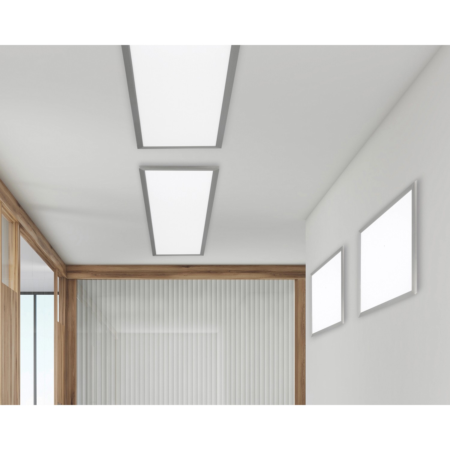 Bild von Trio LED Aufbaupanel Nickel-Matt/Weiß 30W/3000lm 1200x300mm (674011207)