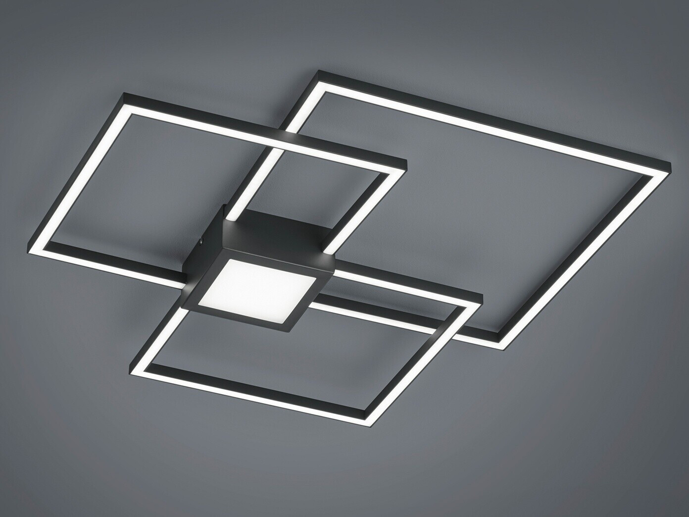 Bild von Trio LED-Deckenleuchte anthrazit   ¦ schwarz ¦ Maße (cm): B: 65 H: 5 T: 65.0 Lampen & Leuchten > Innenleuchten > Deckenlampen - Möbel Kraft