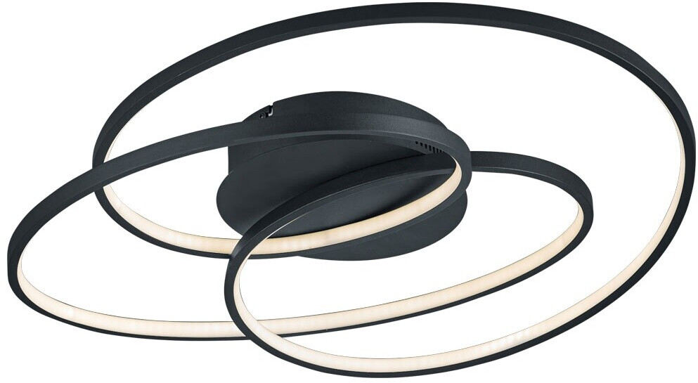 Bild von TRIO Leuchten LED Deckenleuchte, LED-Leuchtmittel fest verbaut, Warmweiß, LED Design Decken Leuchte Ring Design Wohn Zimmer Beleuchtung