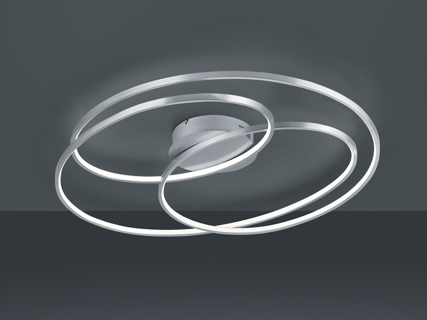 Bild von Trio LED Deckenleuchte Gale Nickel matt 145 mm x 800 mm x 650 mm