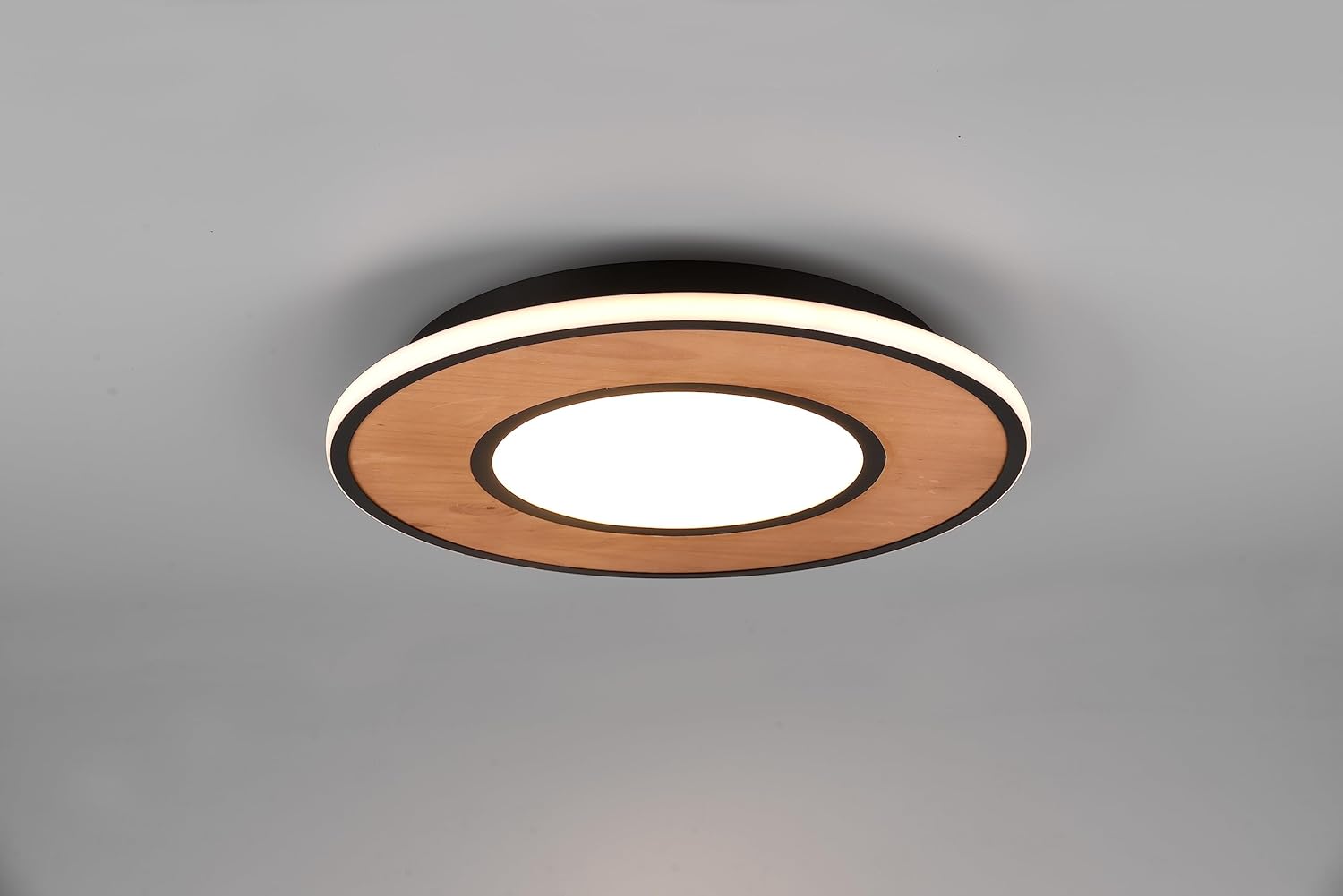 Bild von Trio LED-Deckenleuchte, neuseeländische Pinie ¦ holzfarben ¦ Maße (cm): H: 7  Ø: [50.0] Lampen & Leuchten > Innenleuchten > Deckenlampen - Möbel Kraft
