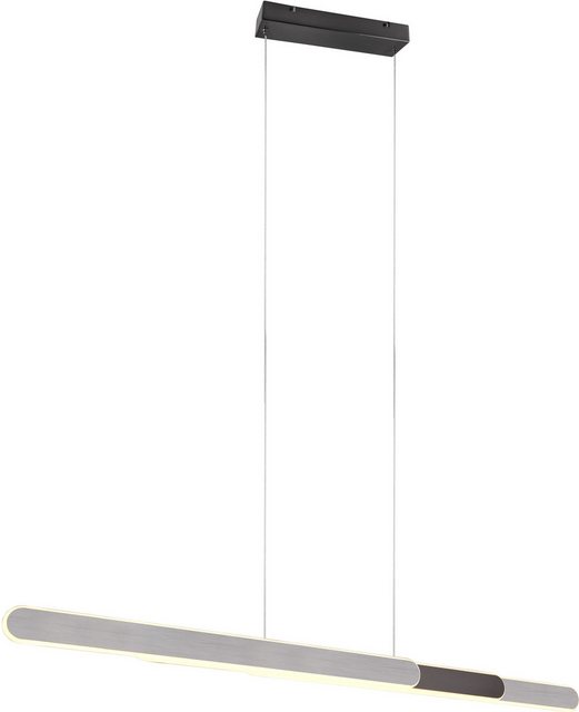 Bild von TRIO Leuchten LED Pendelleuchte HELIOS, ausziehbare Hängelampe mit 3 LED Elementen 5800 Lumen CCT, Dimmfunktion, mehrere Helligkeitsstufen, LED fest integriert, Farbwechsler, warmweiß - kaltweiß, 2700-6500K, Touch Dimmer 4 Stufen, höhenverstellbar up and down Licht