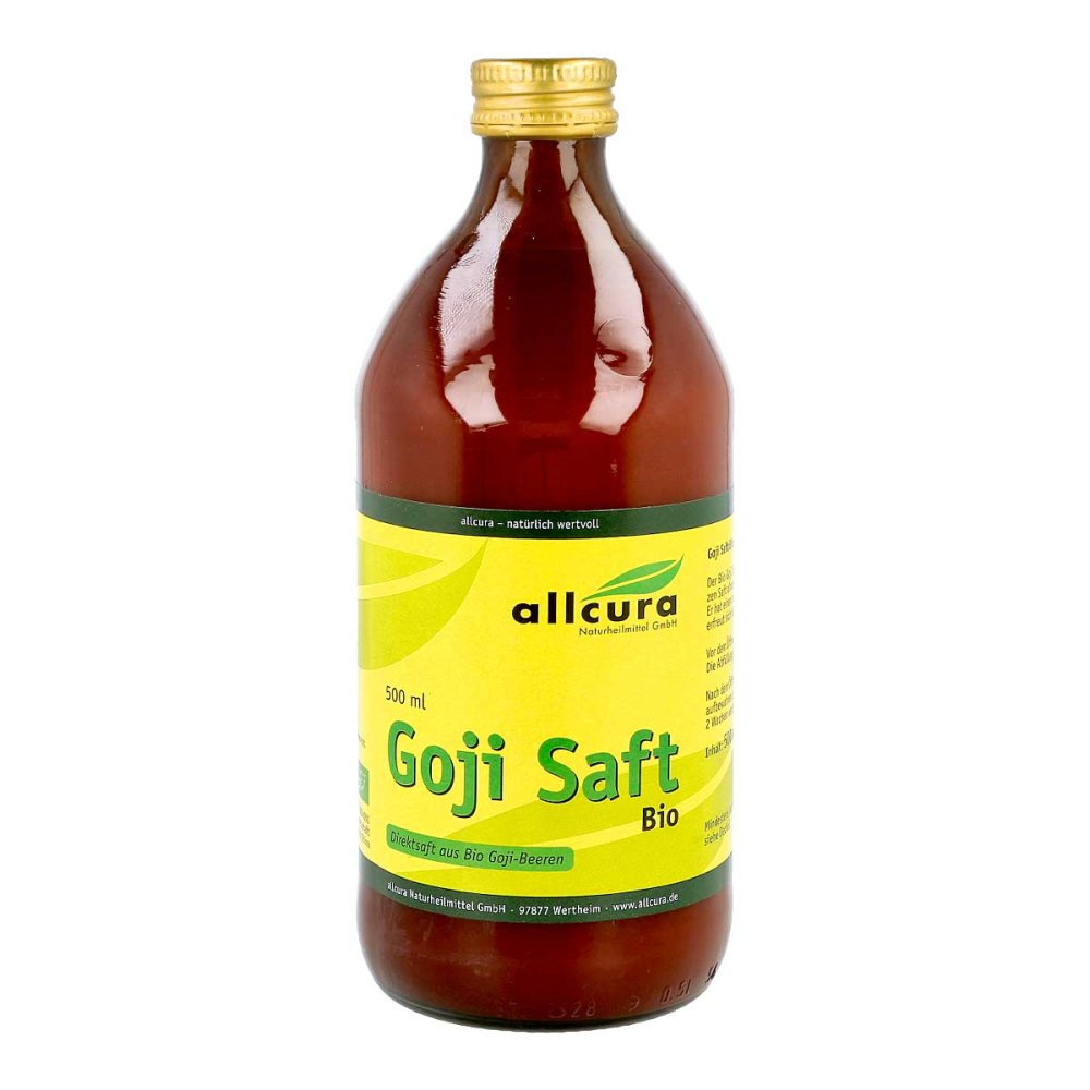Bild von Allcura Goji Saft Bio Direktsaft 500ml - Nahrungsergänzungsmittel