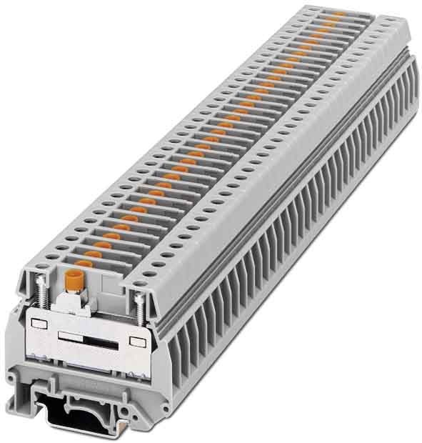 Bild von Phoenix Contact UGSK/S + GS Verbindungsklemme Grau, 0.5 → 10mm², 500 V, Schraubanschluss, Packung a 50 Stück