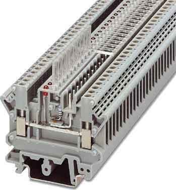 Bild von PHOENIX CONTACT UK 3D-MSTBV-5,08 Durchgangsklemme, 3 Anschlüsse, 0.2 mm²-4 mm² Querschnitt, 24-12 AWG, 5.08 mm Breite, Grau, 50 Stück
