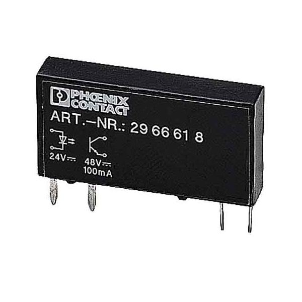 Bild von Phoenix Contact CONTACT OPT-24DC/24DC/2 Steckbares Miniatur Solid State Relais, 1 Schließer, 24V DC Eingang, 3-33V DC/3A Ausgang, 10 Stück