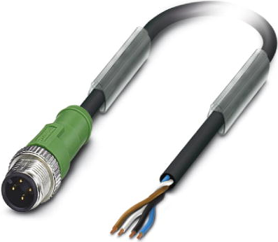 Bild von Phoenix Contact 1682993 Sensor-/Aktuatorkabel 10 m (SAC-4P-M12MS/10,0-PUR)