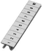 Bild von Phoenix Contact White Zack Marker Strip Numbers 91-100 (Diverse), Elektronikzubehör + Gehäuse, Weiss