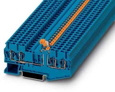 Bild von Phoenix Contact ST 2,5-QUATTRO-MT BU 3037834 Trennklemme Polzahl (num): 4 0.08mm² 2.5mm² Blau 50St.