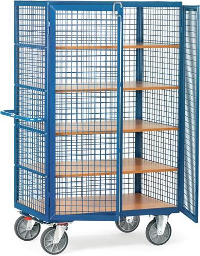 Bild von Fetra 4393 Schrankwagen Stahl pulverbeschichtet Traglast (max.): 750kg Brillantblau (RAL 5007)