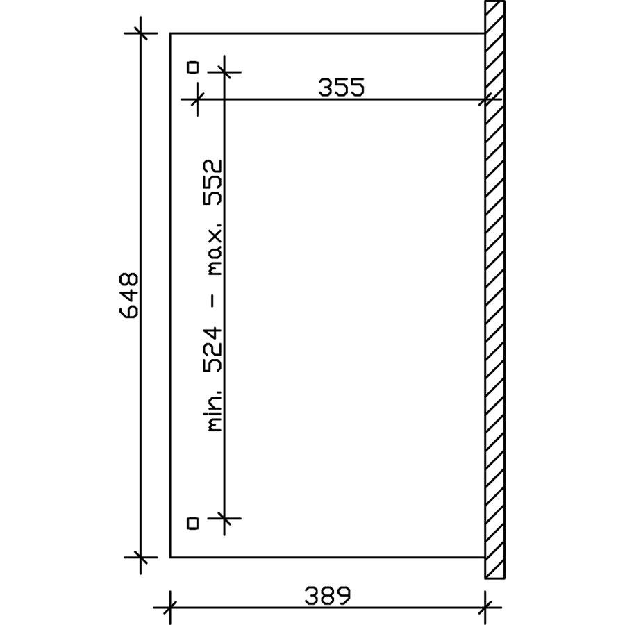 Bild von SKANHOLZ Terrassenüberdachung »Verona«, Breite: 648 cm, Dach: Polycarbonat (PC), eiche hell - braun