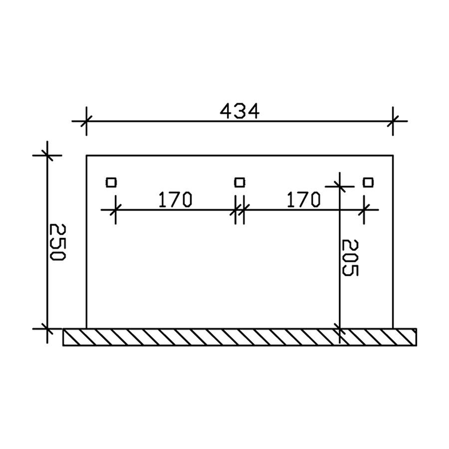 Bild von SKANHOLZ Terrassenüberdachung »Ancona«, Breite: 434 cm, Dach: Polycarbonat (PC), nussbaum - braun