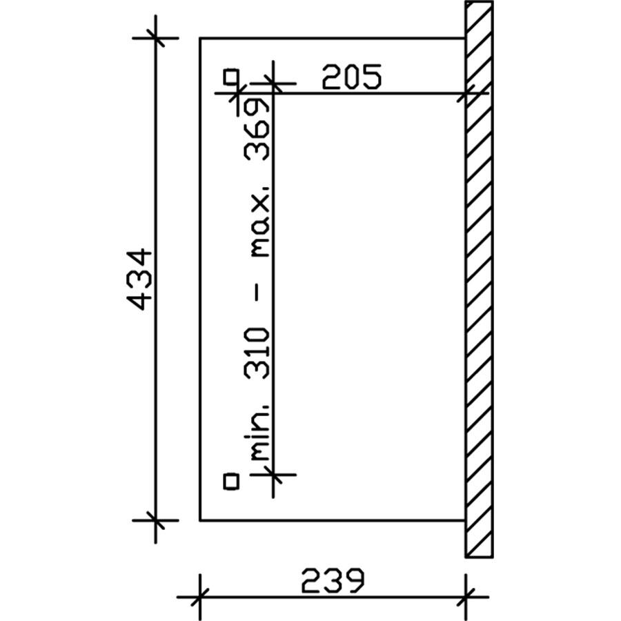 Bild von SKANHOLZ Terrassenüberdachung »Verona«, Breite: 434 cm, Dach: Polycarbonat (PC), nussbaum - braun