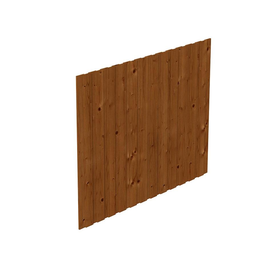 Bild von Skan Holz Seitenwand für Leimholz Carports - Deckelschalung - Größe 1, nussbaum