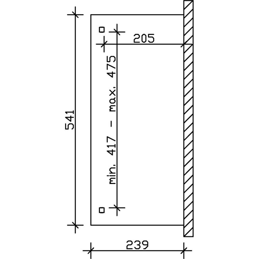 Bild von SKANHOLZ Terrassenüberdachung »Verona«, Breite: 541 cm, Dach: Polycarbonat (PC), schiefergrau