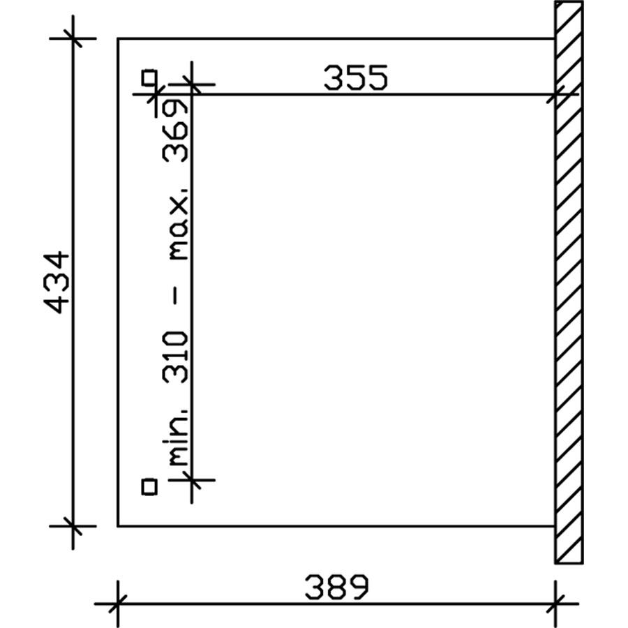 Bild von SKANHOLZ Terrassenüberdachung »Verona«, Breite: 434 cm, Dach: Polycarbonat (PC), schiefergrau