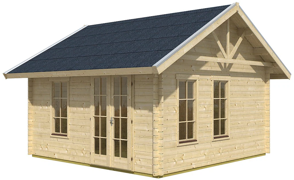Bild von Skan Holz-Gartenhaus Bern mit Dachlattung B x T 420 cm x 420 cm