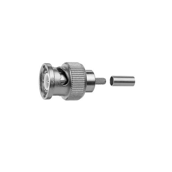 Bild von Telegärtner BNC-Kabelstecker Crimp G40 75 Ohm, crimp/crimp, Professional, A0207, G40 (1.2/4.9)  - 5 Stück (J01002A0010)