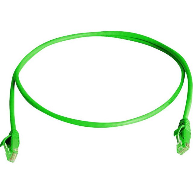 Bild von Telegärtner L00002E0102 RJ45 Netzwerkkabel, Patchkabel CAT 5e U/UTP 3.00 m Grün Flammwidrig, Halogenfrei 1 St.