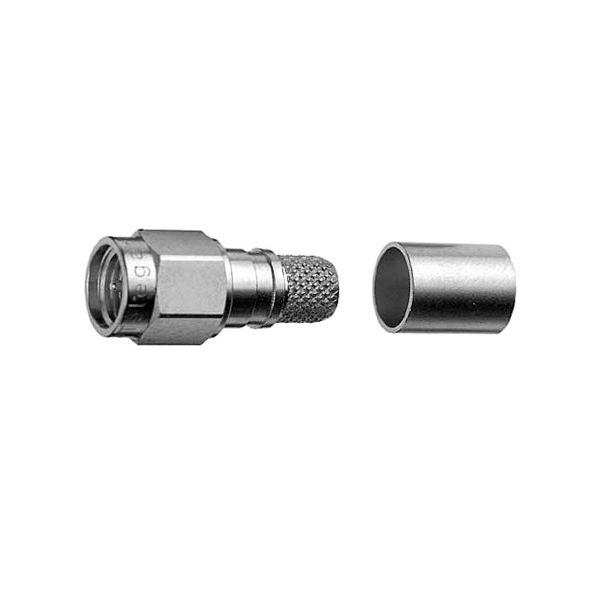 Bild von Telegärtner SMA Straight Plug Crimp G30 (1.5/3.8), H 155, Low Loss 1.4/3.8 crimp/crimp Koaxialstecker (J01150A0618)