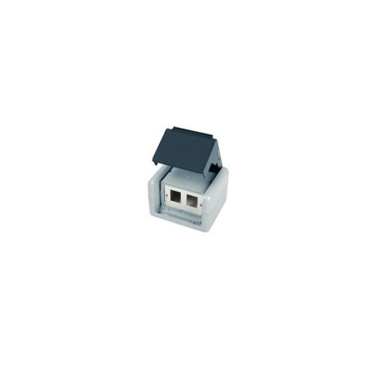 Bild von Telegärtner Netzwerkdose Aufputz CAT 5e, CAT 6, CAT 6A Grau (H02000a0070), Netzwerk Zubehör