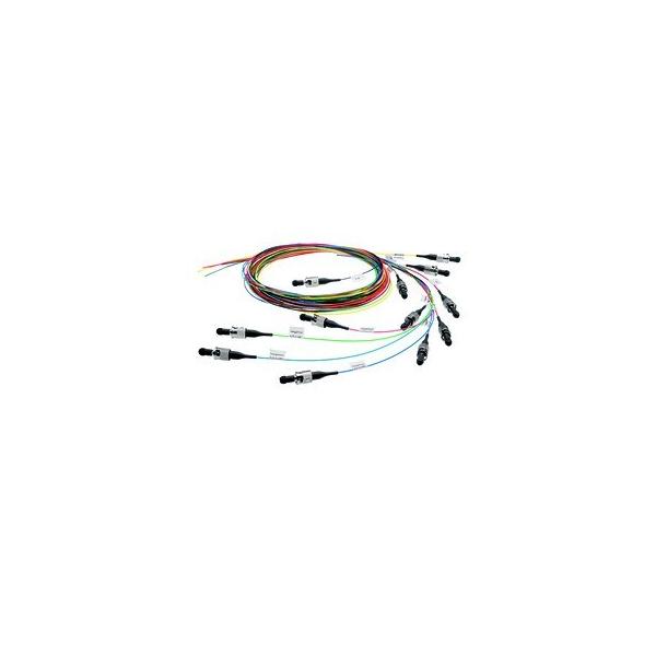 Bild von Telegärtner LWL-Faserpigtail-Set 12x E9/125, OS1, 2m, LC Faser-Pigtail, eingefärbt nach VDE 0888, Farbe Stecker: blau (L00879A0009)