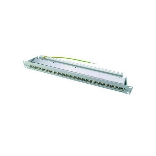 Bild von Telegärtner MPP24-H K - Patch Panel - RJ-45 X 24 - Hellgrau, RAL 7035 - 1U - 48.3 cm (19) (J02023A0051)