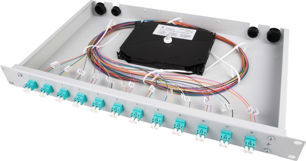 Bild von Telegärtner Karl Gärtner Spleissbox bestückt 6xLCD 9/125 OS2 1HE TNSB-Be-6LCD, Server Zubehör