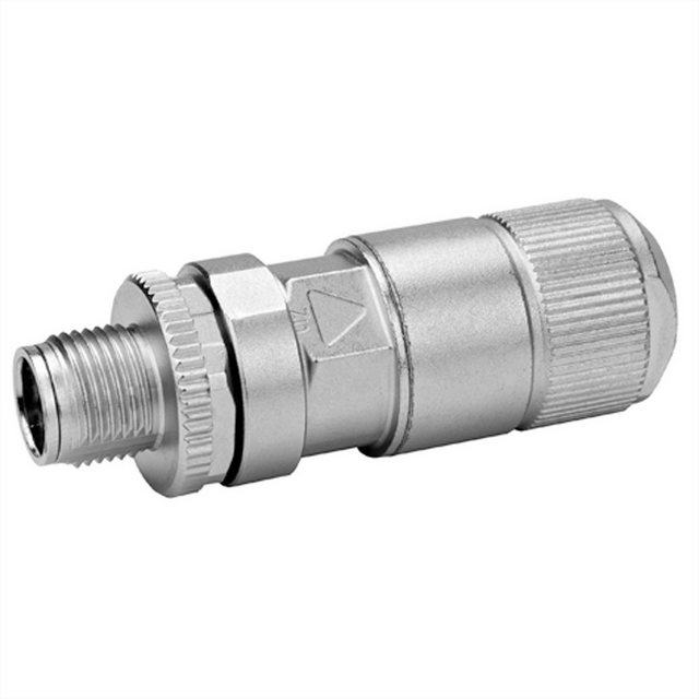 Bild von Telegärtner STX-Steckverbinder M12x1 KS X-kodiert STX M12x1 KS X-kod. Cat.6A(IEC), CP8X180-3-5IDC590FA000 - 1 Stück (J80026A0100)
