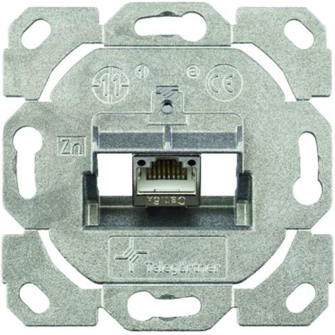 Bild von Telegärtner J00020A0531 - RJ-45 - 1 Modul(e) - 6a - Metallisch - 41 mm - 28 mm, Netzwerk Zubehör