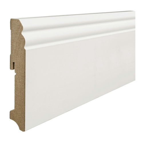 Bild von HARO Altdeutsches Profil 18x115mm 2,4m MDF weiß lackiert