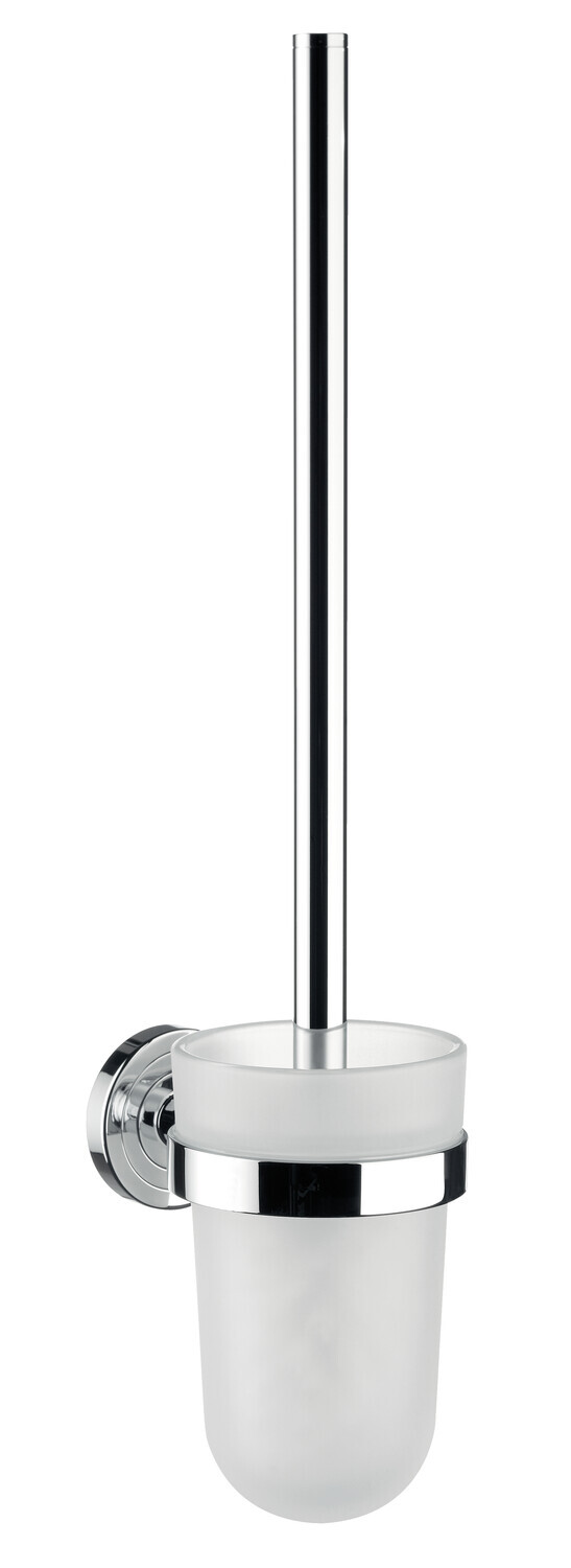 Bild von Emco, Toilettenbürste, WC-Bürstengarnitur Polo chrom/Klrsiallglas satiniert 071500100