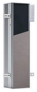 Bild von Emco asis module plus, WC-Modul - Unterputz, H:658mm, mit Fach für WC-Papier und integrierter Toilettenbürstengarnitur, Türanschlag links, Papierentnahme seitlich