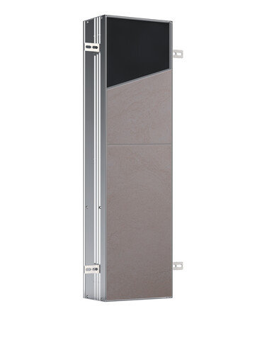 Bild von emco asis module plus, WC-Modul Unterputzmodell, mit einer Glasablage, einer Metallablage, Steckdose, Türkontaktschalter und LED-Beleuchtung, Türanschlag links/rechts wechelbar, 975611008