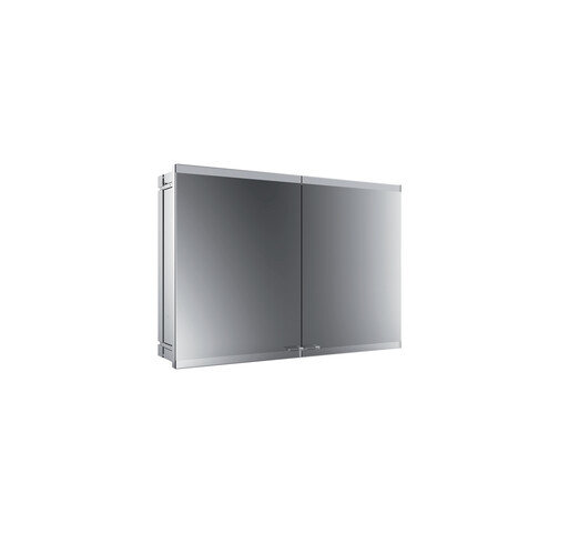 Bild von Emco asis evo Lichtspiegelschrank, Unterputzmodell, 2 Türen, 1000 mm, Ausführung: mit light system, mit Spiegelheizung