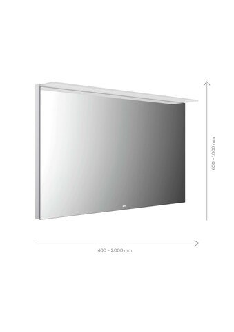 Bild von Emco MI 200 LED-Lichtspiegel, mit Lichtsegel, verdeckter Sensorschalter, Breite 600mm, 1020600, Ausführung: Höhe: 800mm
