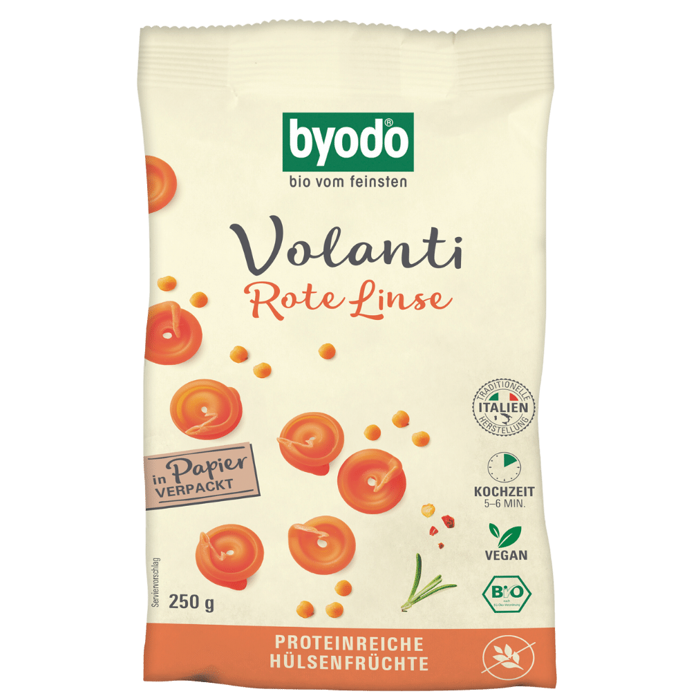 Bild von byodo Volanti Rote Linse, 250 gr Packung